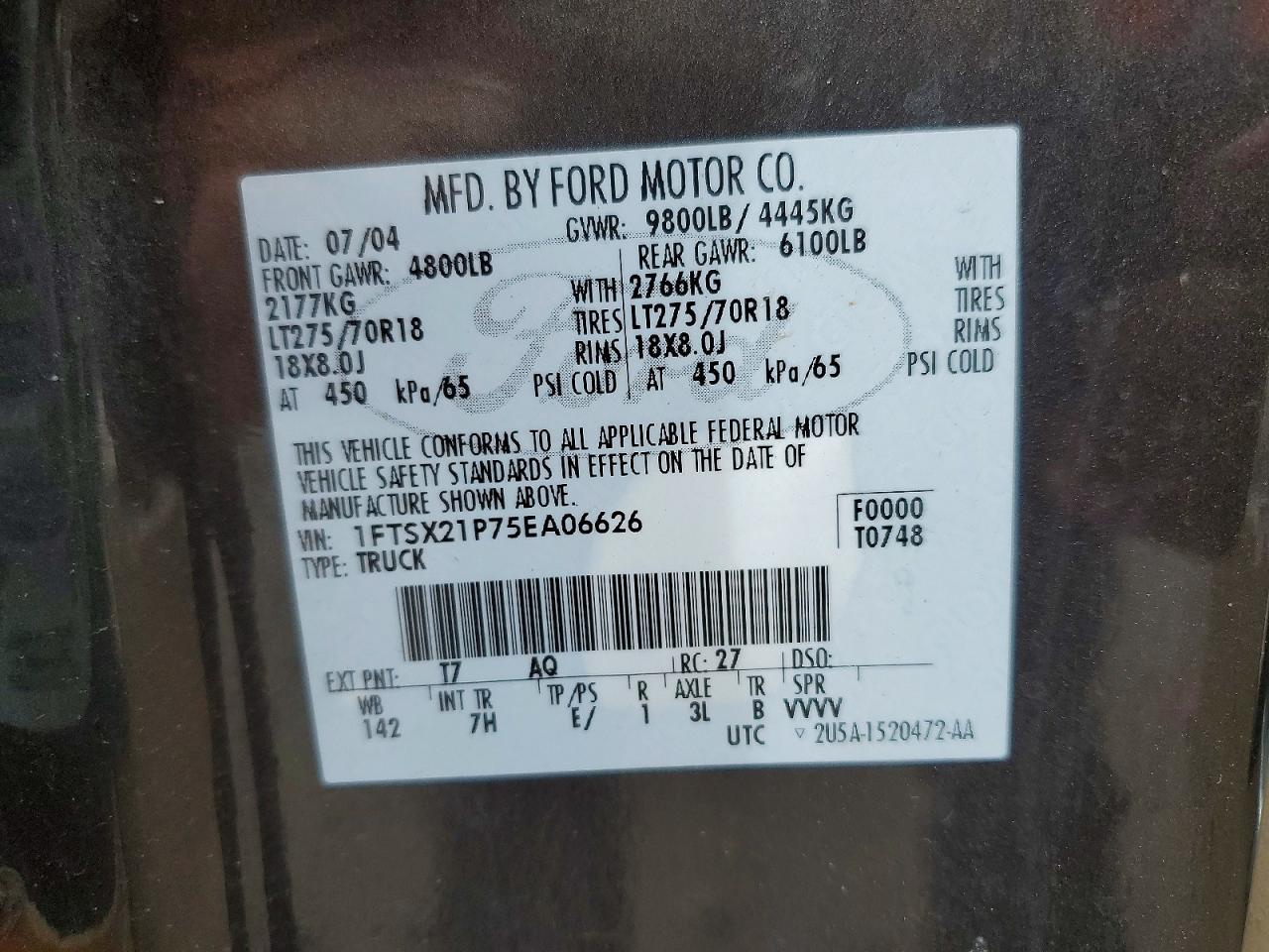 2005 Ford F250 Super Duty
