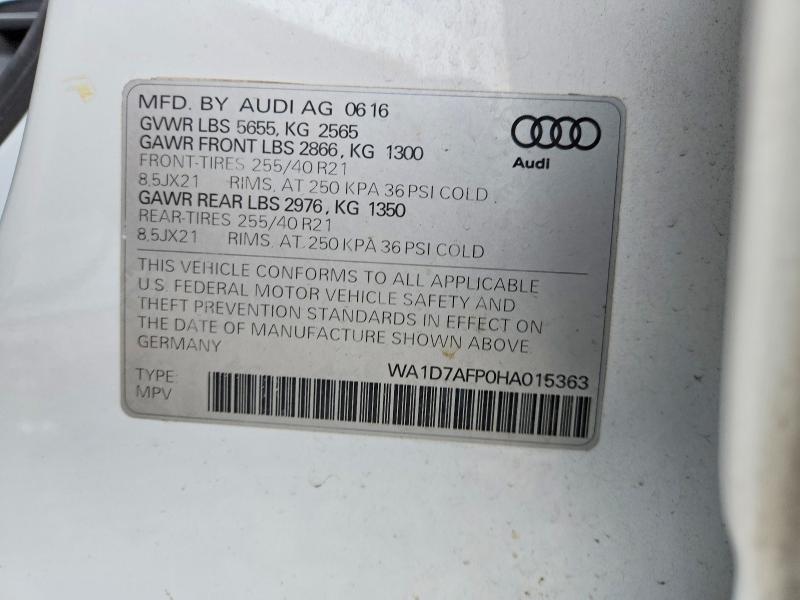 2017 Audi Q5 Premium Plus S-line