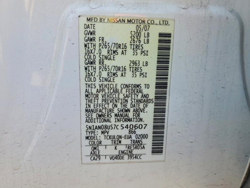 2007 Nissan Xterra x
