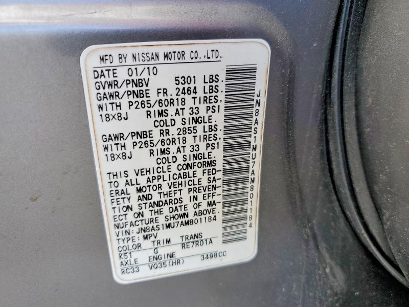 2010 Infiniti Fx35 Base