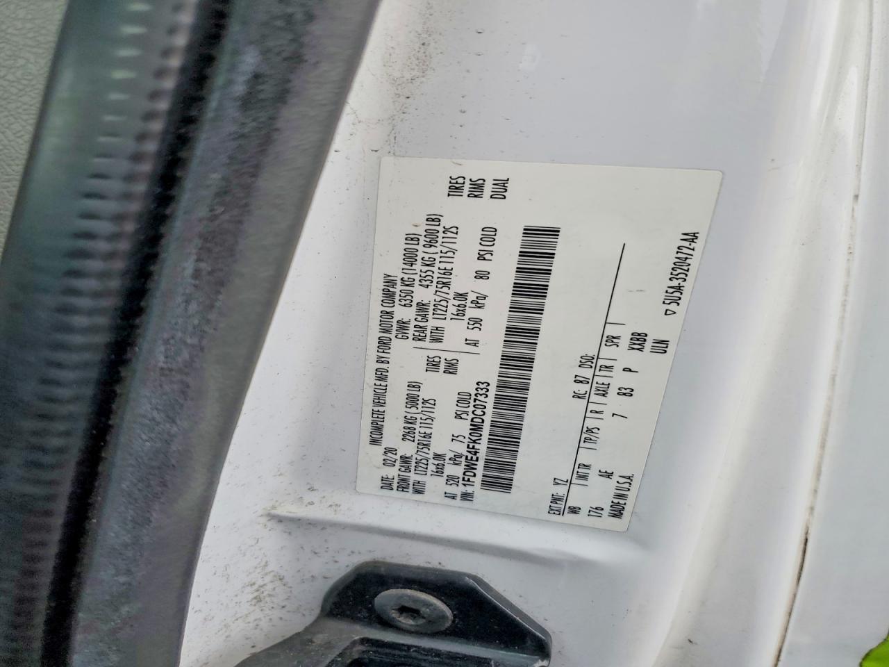 2021 Ford E450 BOX Truck