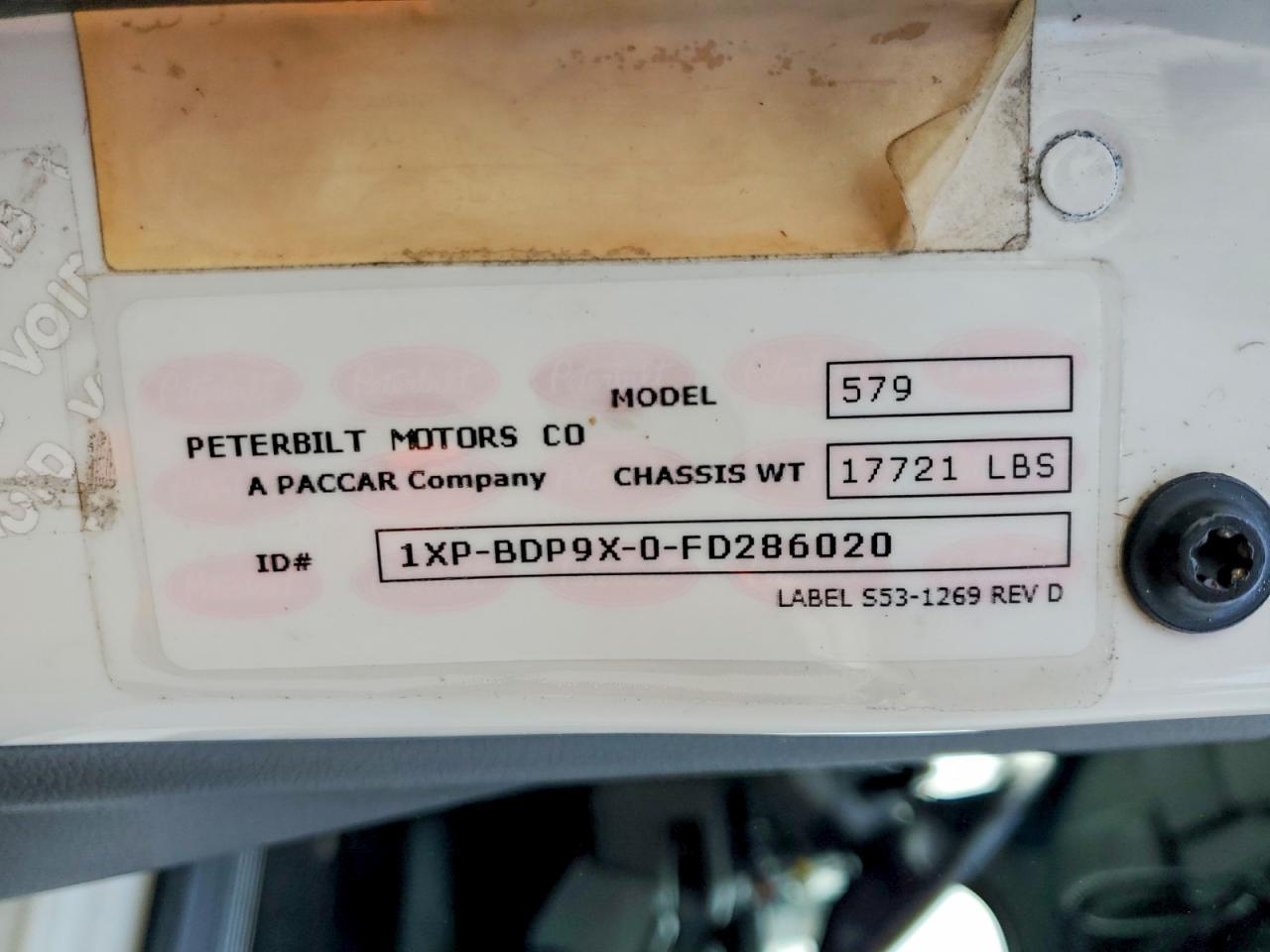 2015 Peterbilt 579