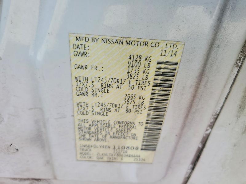 2014 Nissan Nv 2500 Delivery van