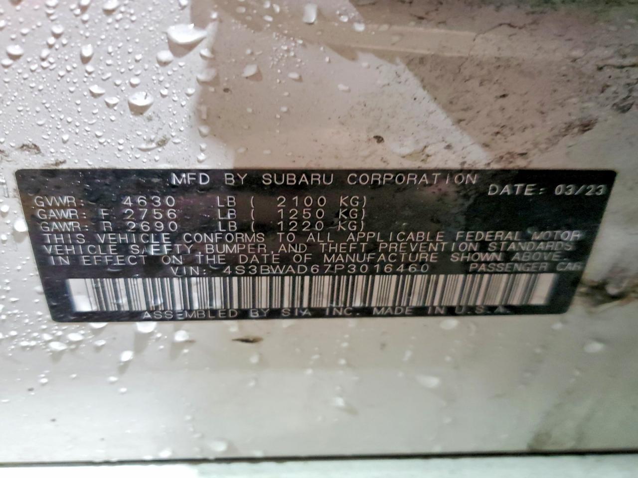 2023 Subaru Legacy Premium