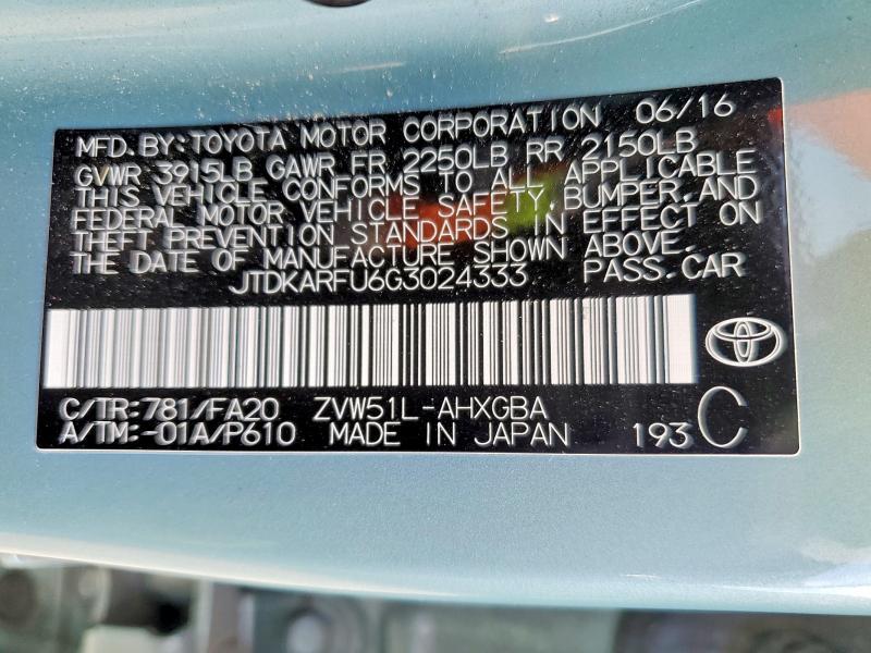 2016 Toyota Prius Three