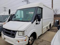 Salvage trucks for sale at Wheeling, IL auction: 2013 Isuzu NPR Delivery Truck