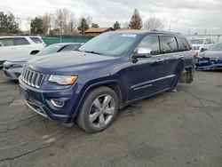 Jeep salvage cars for sale: 2015 Jeep Grand Cherokee Overland