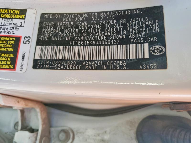 2018 Toyota Camry xse