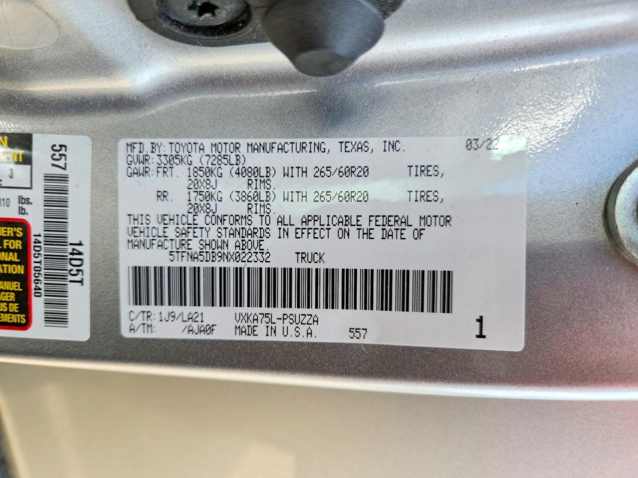 2022 Toyota Tundra Platinum