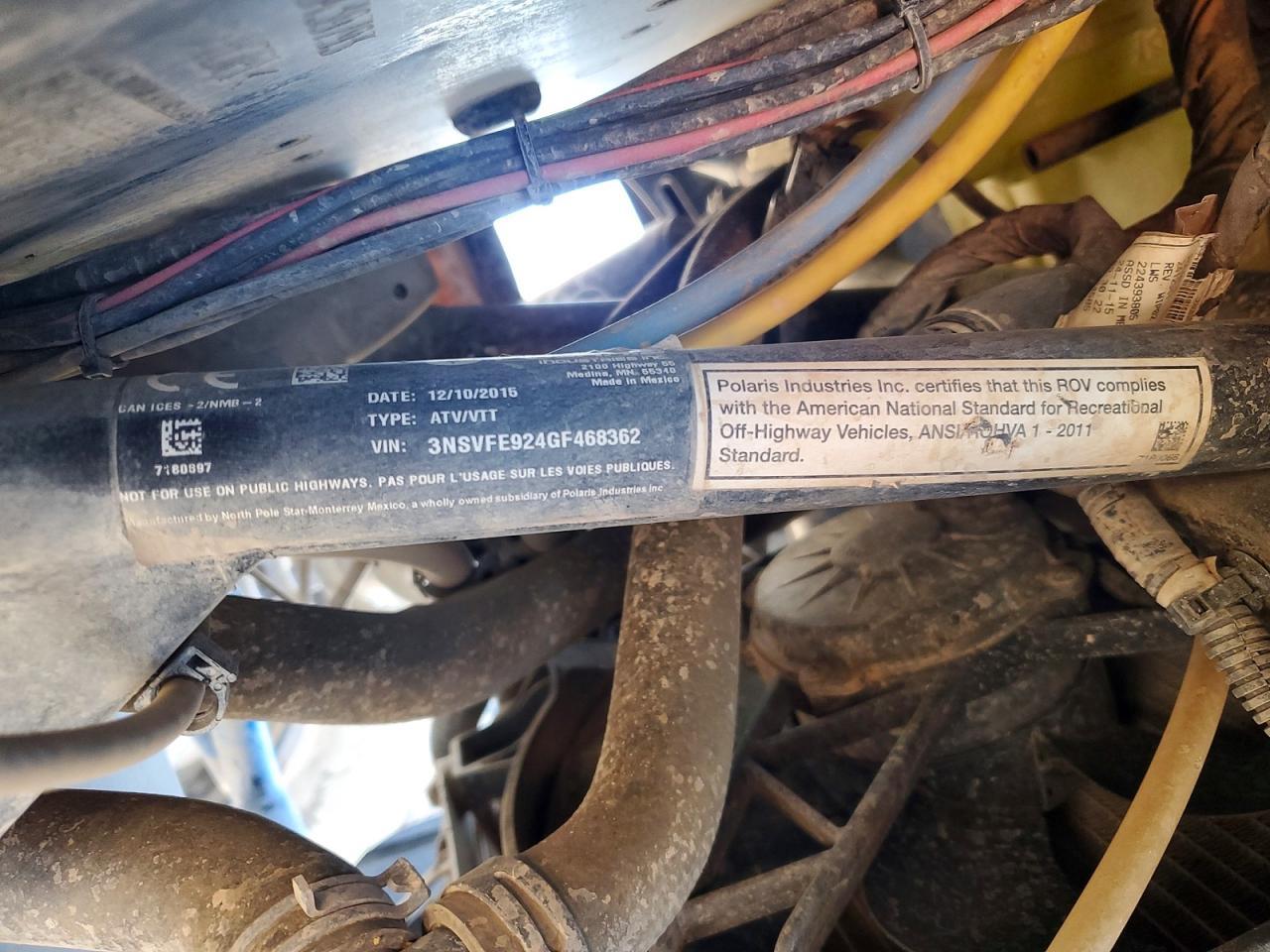 2016 Polaris RZR Utility Vehicle