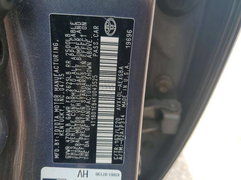2015 Toyota Avalon Hybrid xle Touring