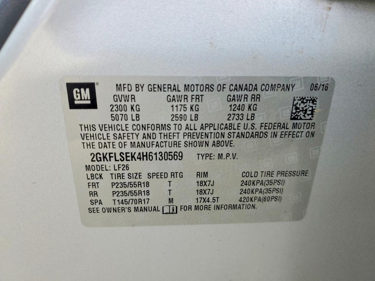 2017 GMC Terrain sle