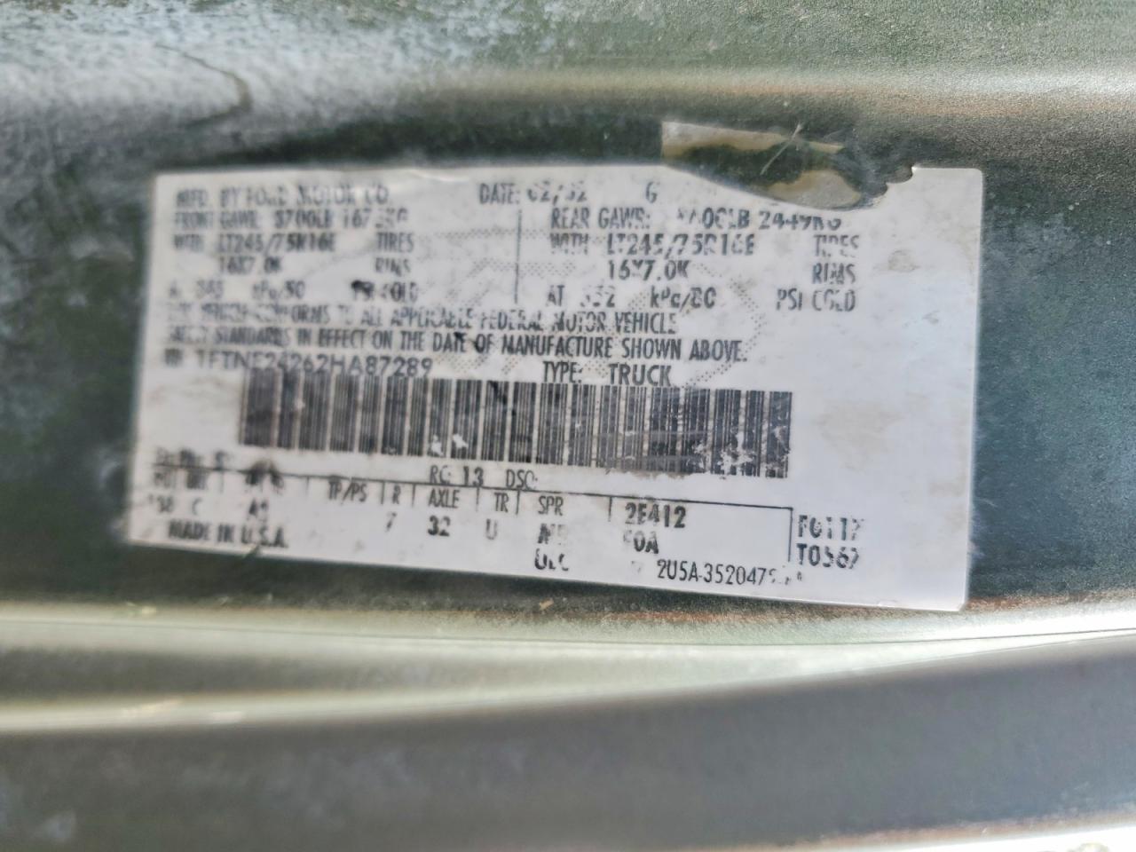 2002 Ford Utility / Service Van