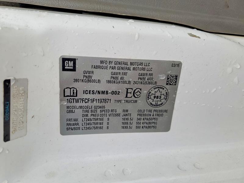 2015 GMC Savana G2500