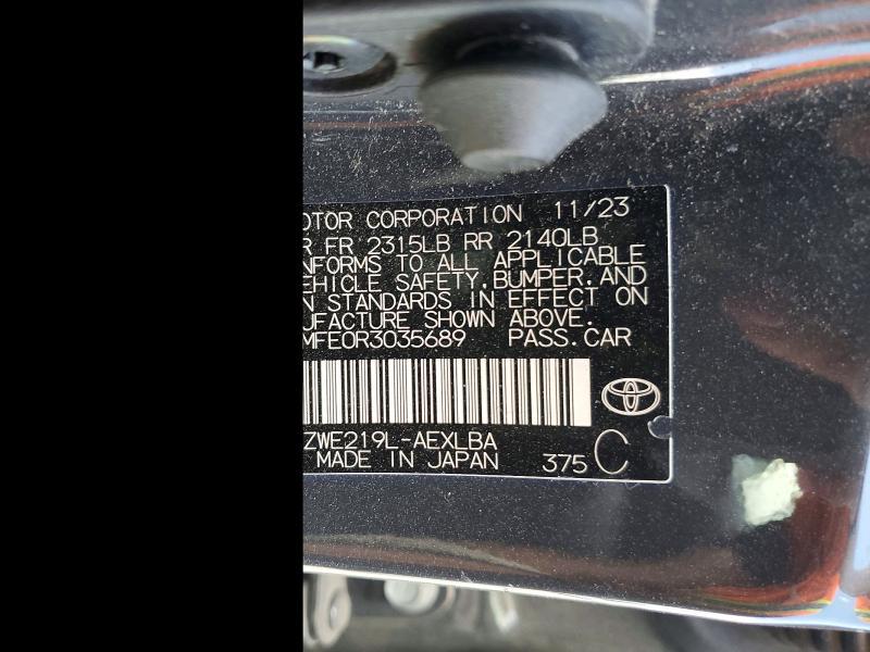 2024 Toyota Corolla Hybrid le