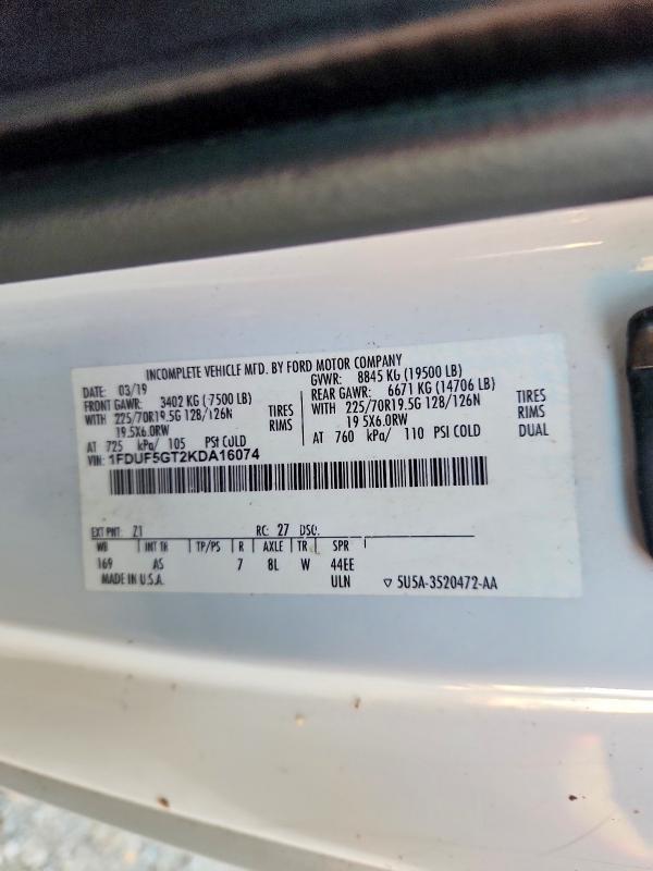 2019 Ford F550 Super Duty Bucket Truck