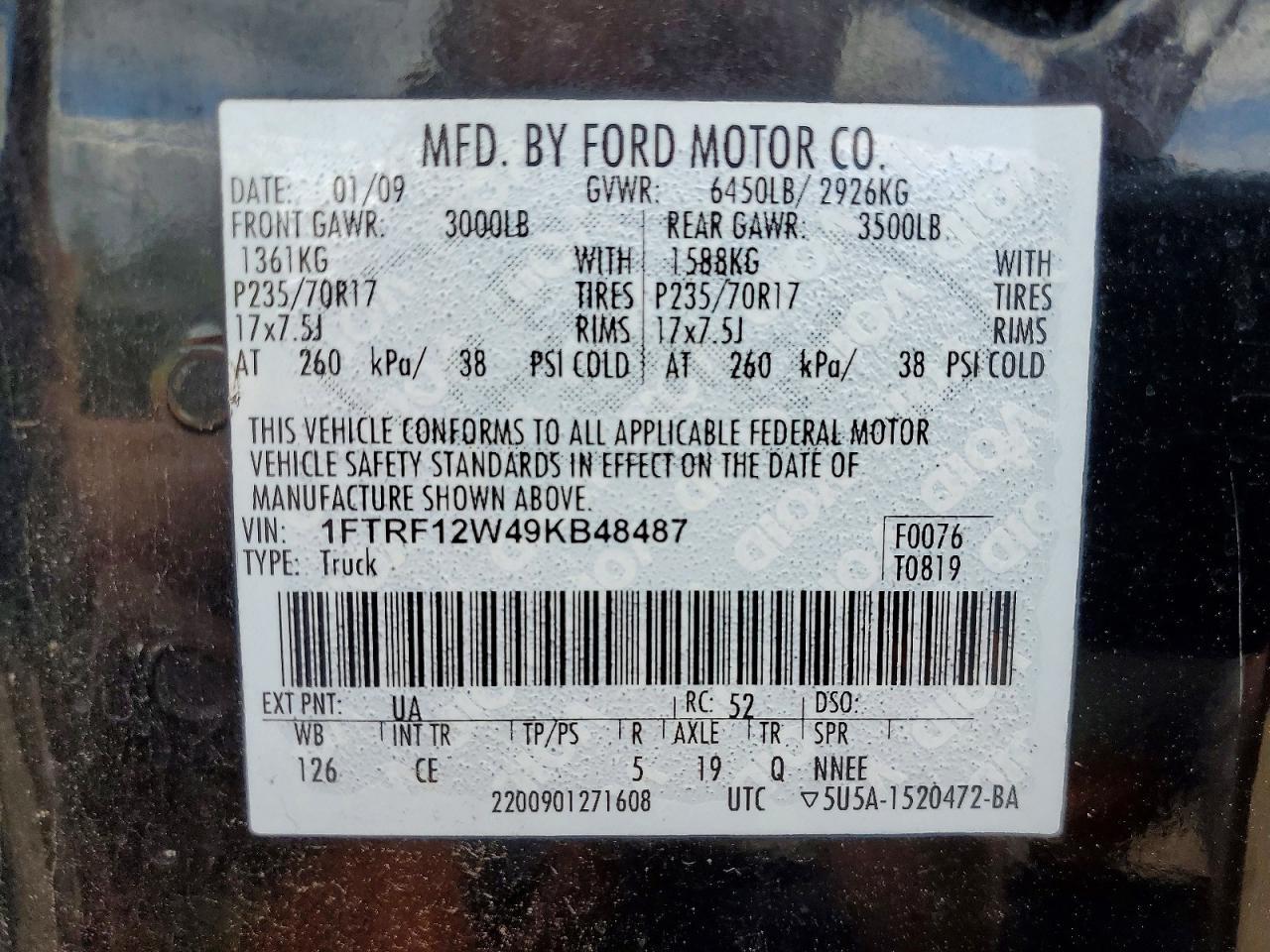 2009 Ford F150