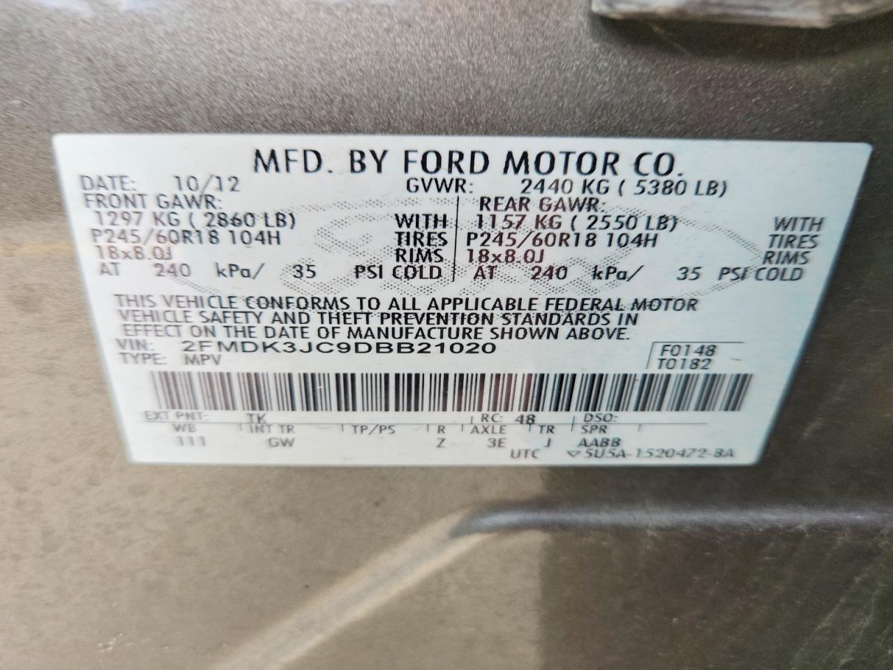 2013 Ford Edge sel