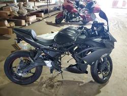 Salvage motorcycles for sale at Woodhaven, MI auction: 2022 Kawasaki EX650 N