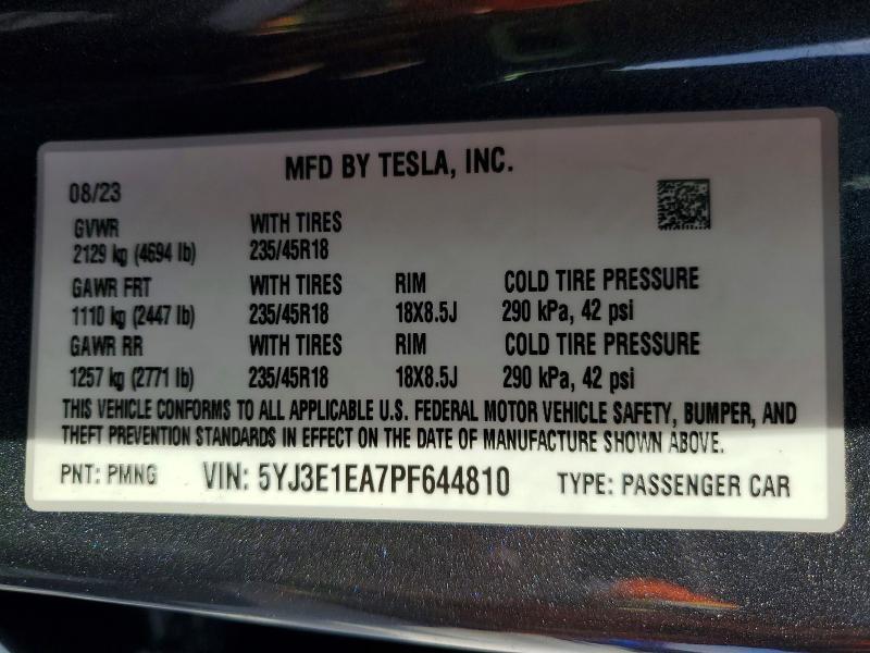 2023 Tesla Model 3
