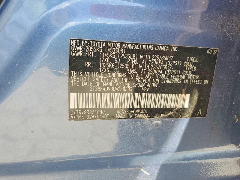 2012 Toyota Rav4 Base