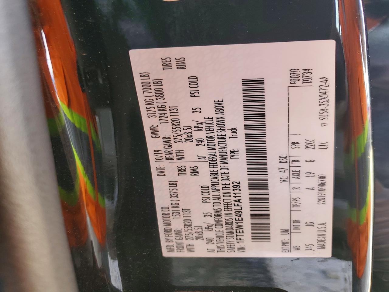 2020 Ford F150 Supercrew