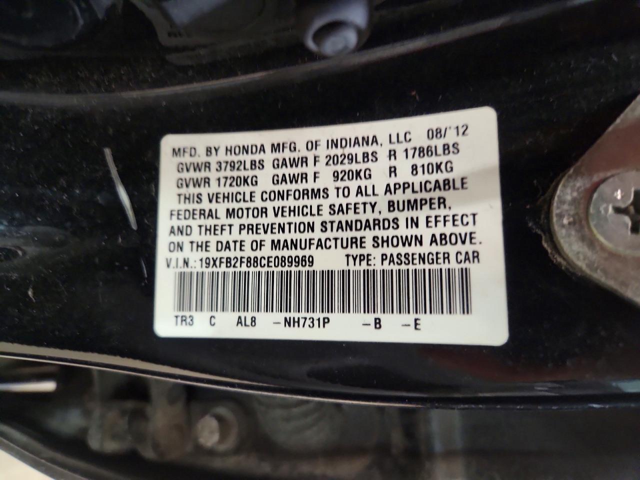 2012 Honda Civic ex