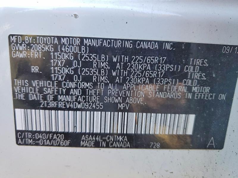 2013 Toyota Rav4 xle