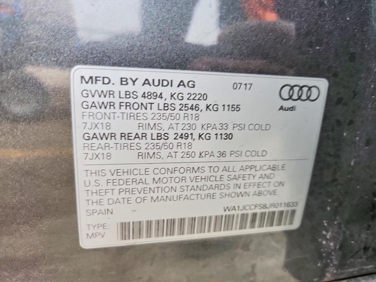 2018 Audi Q3 Premium Plus
