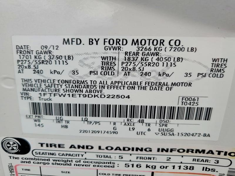 2013 Ford F150 Supercrew