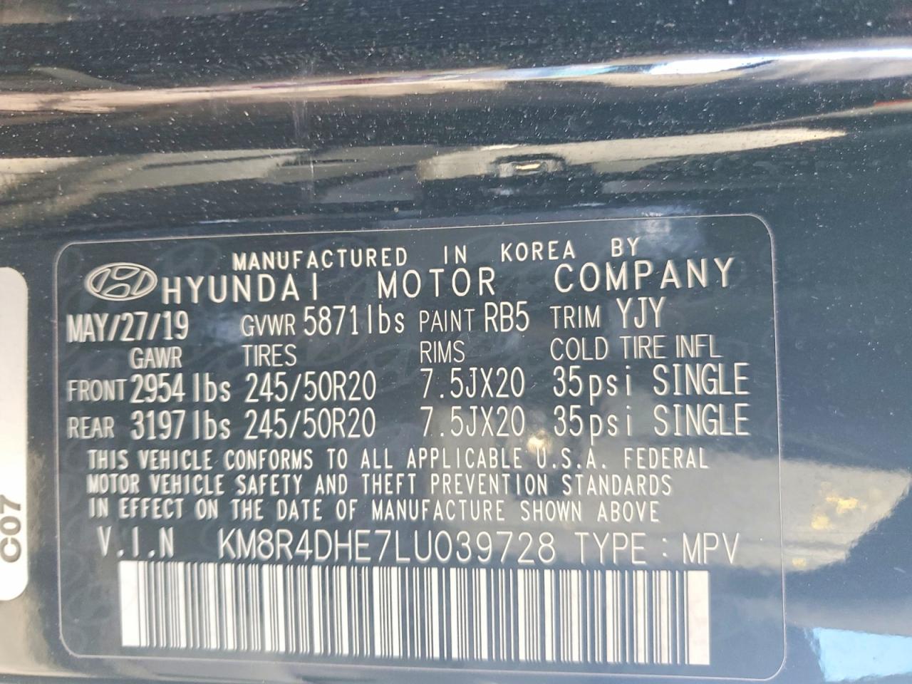 2020 Hyundai Palisade sel
