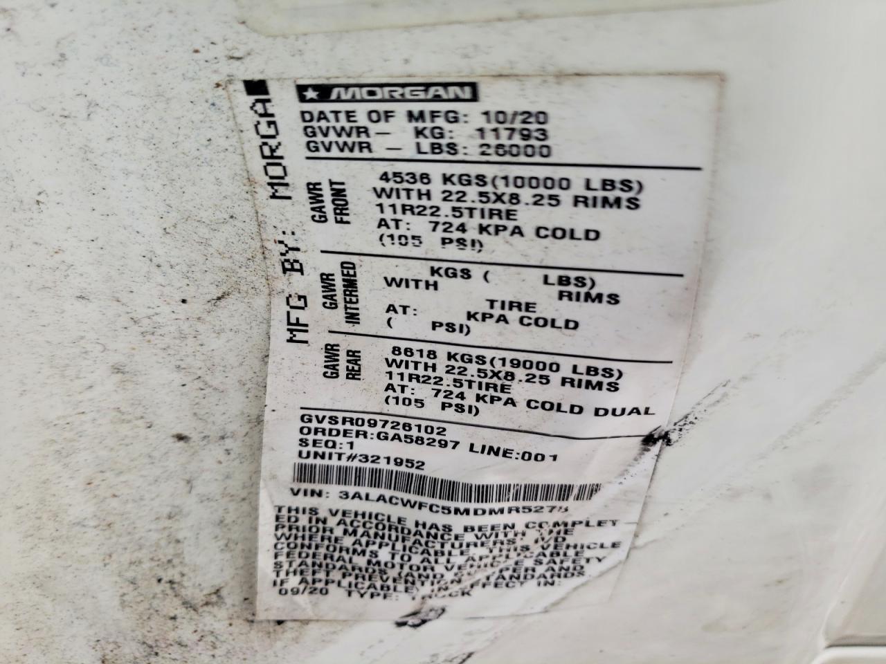 2021 Freightliner Business Class M2 Refrigerated BOX Truck