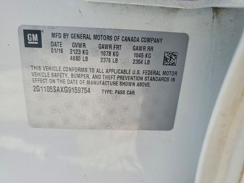 2016 Chevrolet Impala lt