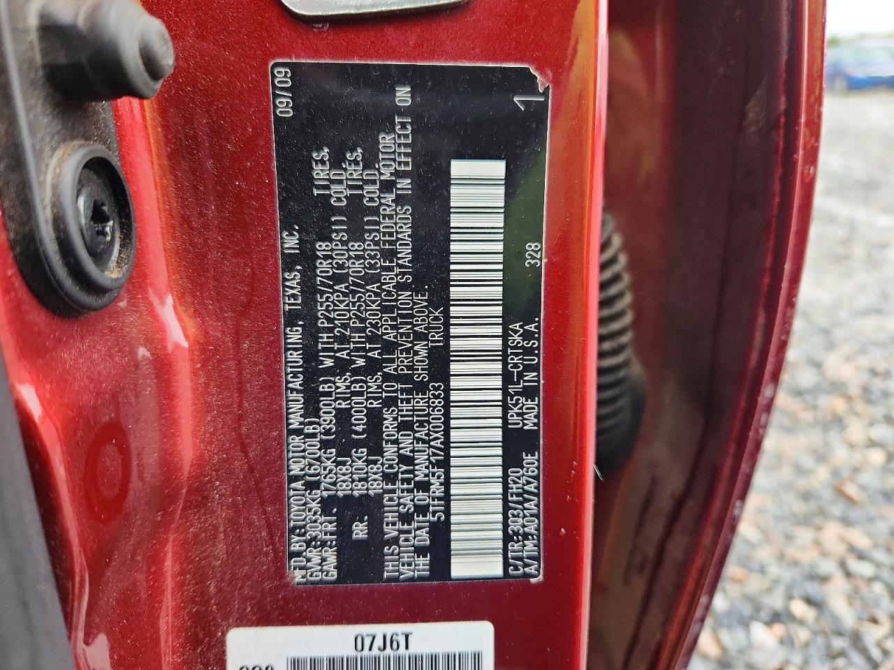 2010 Toyota Tundra Grade