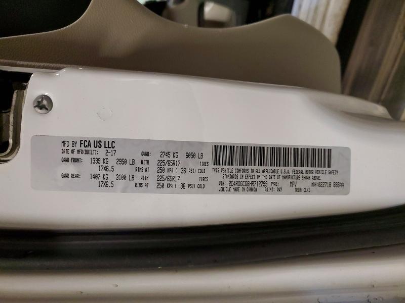 2017 Dodge Grand Caravan sxt