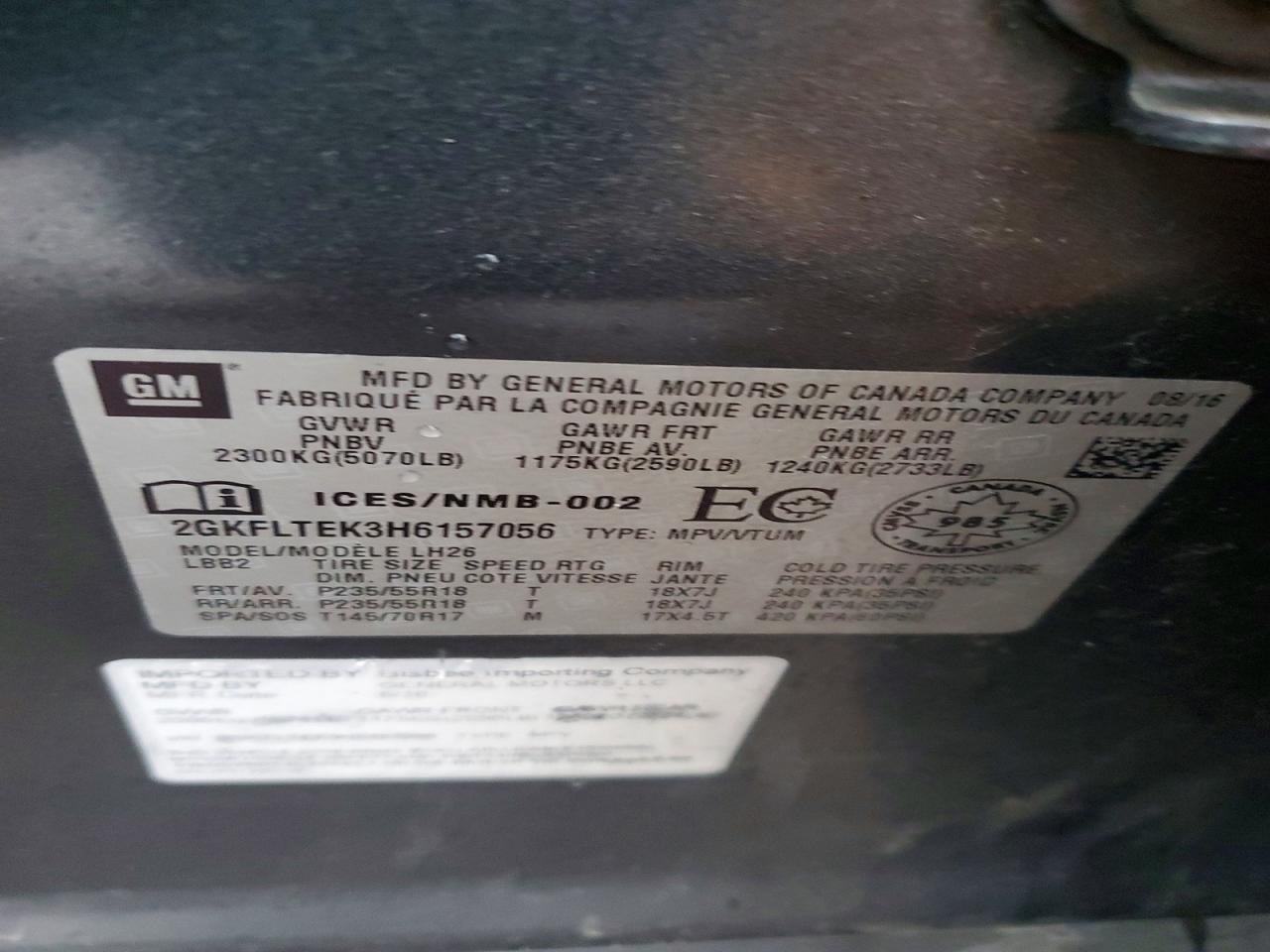 2017 GMC Terrain sle
