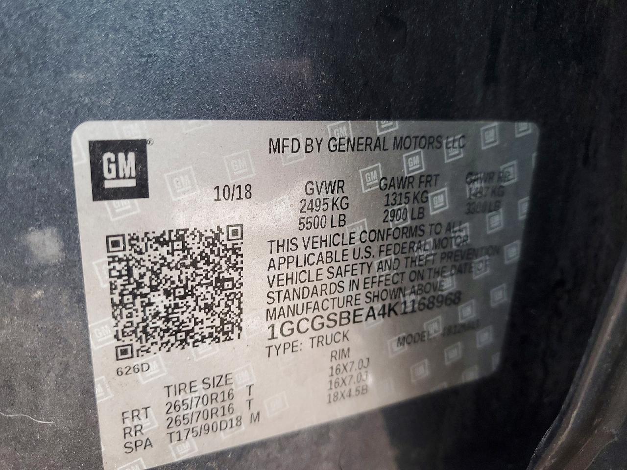 2019 Chevrolet Colorado