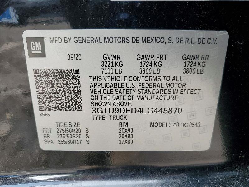 2020 GMC Sierra K1500 SLT