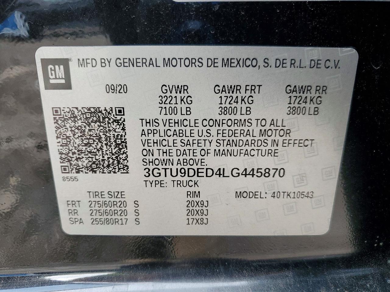 2020 GMC Sierra K1500 SLT