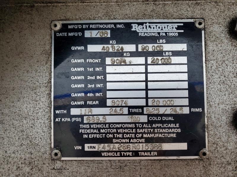 2006 Reitnouer Flatbed Trailer