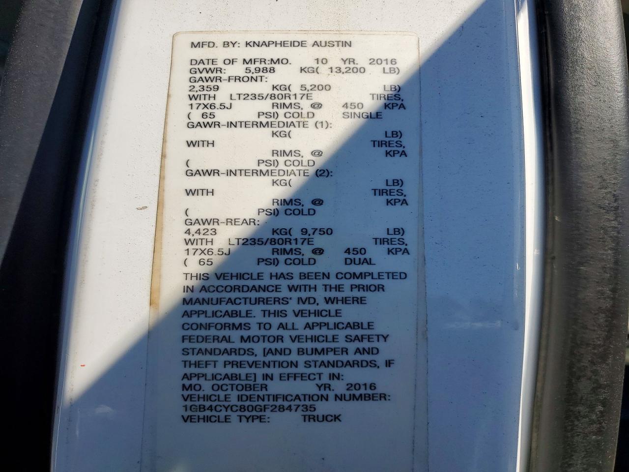 2016 Chev Rolet Silverado Flatbed Truck