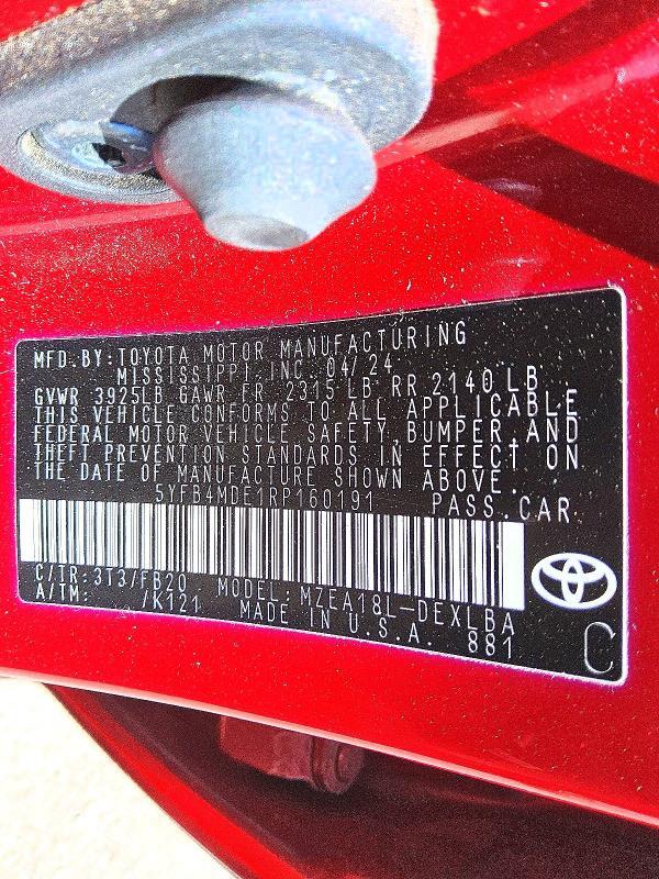 2024 Toyota Corolla le