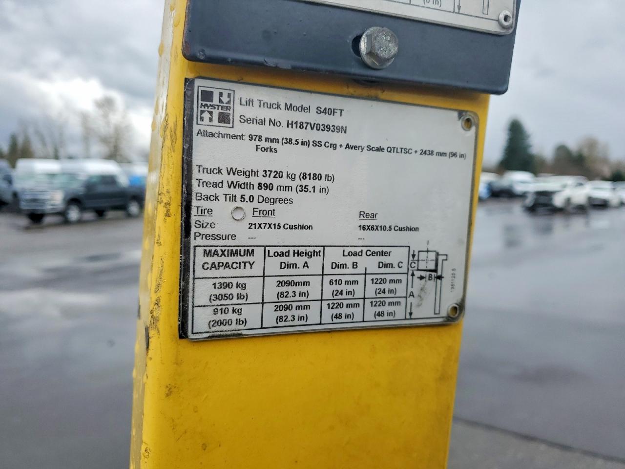 2016 Hyster S40FT Forklift