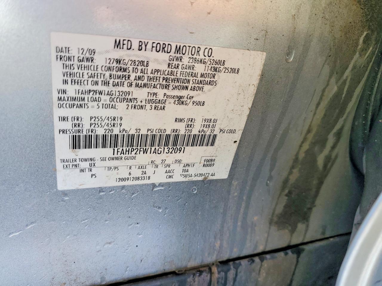 2010 Ford Taurus Limited