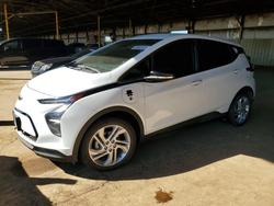 Chevrolet Bolt salvage cars for sale: 2022 Chevrolet Bolt ev 1LT