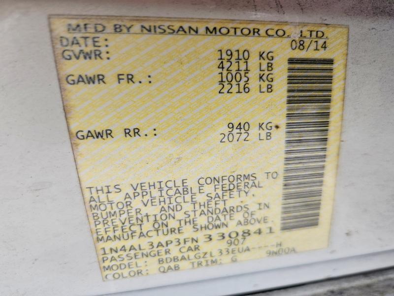 2015 Nissan Altima 2.5 s