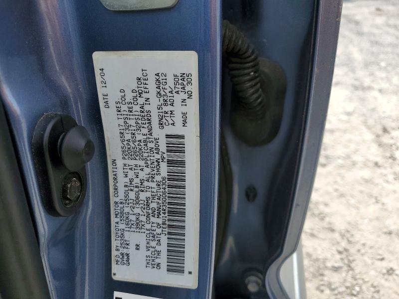 2005 Toyota 4runner SR5