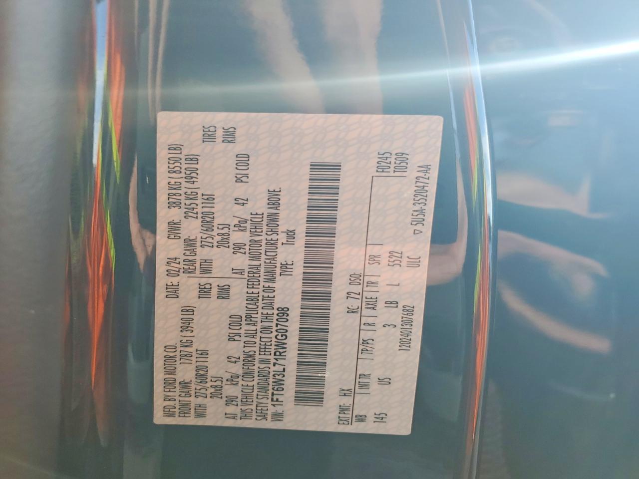 2024 Ford F150 Lightning XLT