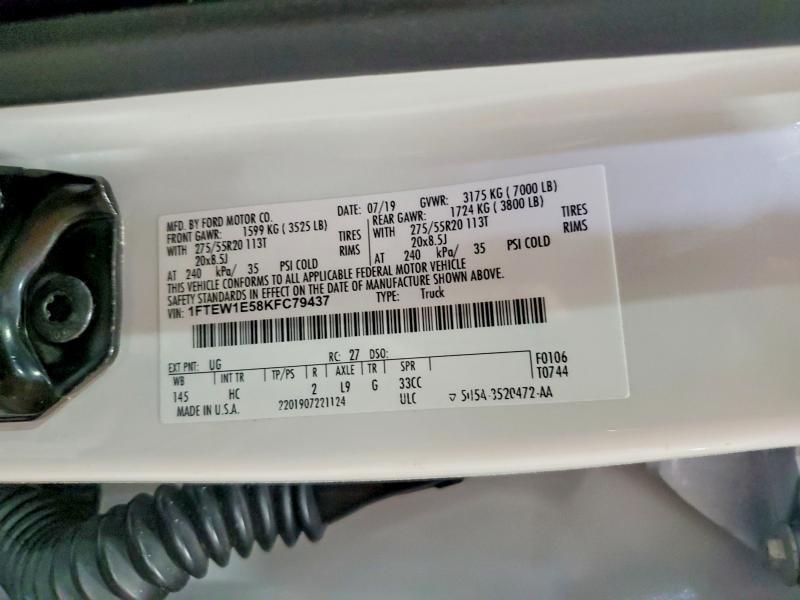 2019 Ford F150 Supercrew