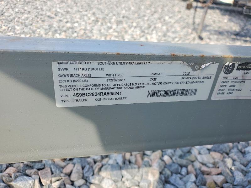 2024 Southern Utilit Y 7X28 10K Car Trailer
